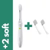 Ionickiss - IONIC JAPAN – ionic manual toothbrush (white) + 2 pcs soft (white) replacement heads