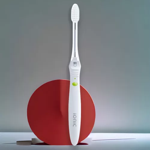 Ionickiss - IONIC JAPAN – ionic manual toothbrush (white) + 2 pcs soft (white) replacement heads